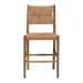 bali & pari Alva Paper Loom Woven Counter Stool - Handwoven Accent Stool with Mahogany Wood Frame for Kitchen Island or Lounge - BSOMD-39889-Alva-Honey-Wooden-CS