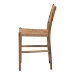 bali & pari Alva Paper Loom Woven Counter Stool - Handwoven Accent Stool with Mahogany Wood Frame for Kitchen Island or Lounge - BSOMD-39889-Alva-Honey-Wooden-CS