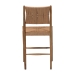 bali & pari Alva Paper Loom Woven Counter Stool - Handwoven Accent Stool with Mahogany Wood Frame for Kitchen Island or Lounge - BSOMD-39889-Alva-Honey-Wooden-CS
