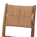 bali & pari Alva Paper Loom Woven Counter Stool - Handwoven Accent Stool with Mahogany Wood Frame for Kitchen Island or Lounge - BSOMD-39889-Alva-Honey-Wooden-CS