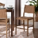 bali & pari Alva Paper Loom Woven Counter Stool - Handwoven Accent Stool with Mahogany Wood Frame for Kitchen Island or Lounge - BSOMD-39889-Alva-Honey-Wooden-CS