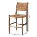 bali & pari Alva Paper Loom Woven Counter Stool - Handwoven Accent Stool with Mahogany Wood Frame for Kitchen Island or Lounge - BSOMD-39889-Alva-Honey-Wooden-CS