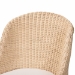 bali & pari Mabel Natural Rattan 2-Piece Dining Chair Set - Handwoven Wicker Accent Chair with Wingback Frame and Seat Cushion for Kitchen or Dining Room - BSOMabel-Natural Rattan-Cushion-DC