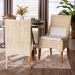 bali & pari Haybourne Natural Rattan 2-Piece Dining Chair Set - Handwoven Wicker Accent Seating with Wingback Frame for Kitchen or Dining Room - BSOHaybourne-Natural Rattan-Cushion-DC