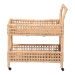 bali & pari Alaina Natural Rattan Kitchen Cart - 2-Tier Handwoven Wicker Storage Trolley with Handle for Kitchen or Lounge - BSOAlaina-Natural Rattan-Cart
