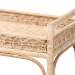 bali & pari Carole Natural Rattan Kitchen Cart - 2-Tier Handwoven Wicker Storage Trolley with Raised Borders for Kitchen or Lounge - BSOCarole-Natural Rattan-Cart