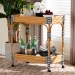bali & pari Carmine Natural Rattan Kitchen Cart - 2-Tier Handwoven Wicker Storage Trolley with Raised Borders for Kitchen or Lounge - BSOCarmine-Natural Rattan-Cart