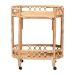 bali & pari Rene Natural Rattan Kitchen Cart - 2-Tier Handwoven Wicker Storage Trolley with Handle for Kitchen or Lounge - BSORene-Natural Rattan-Cart
