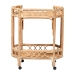 bali & pari Rene Natural Rattan Kitchen Cart - 2-Tier Handwoven Wicker Storage Trolley with Handle for Kitchen or Lounge - BSORene-Natural Rattan-Cart