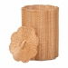 bali & pari Danilo Natural Rattan Laundry Hamper - Handwoven Wicker Storage Basket for Laundry Room, Bathroom, or Bedroom Organization - BSOWS252-Honey Ada Rattan-Basket
