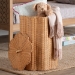bali & pari Danilo Natural Rattan Laundry Hamper - Handwoven Wicker Storage Basket for Laundry Room, Bathroom, or Bedroom Organization - BSOWS252-Honey Ada Rattan-Basket
