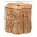 bali & pari Della Woven Seagrass Laundry Hamper - Handwoven Wicker Storage Basket with Scalloped Frame for Laundry Room or Bedroom - BSOS25-MY02-Waterhyacinth-Basket
