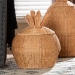 bali & pari Pelham Natural Rattan Laundry Hamper - Handwoven Wicker Storage Basket for Laundry Room, Bathroom, or Bedroom Organization, Small - BSOWS253-Small-Natural Rattan-Basket