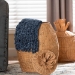 bali & pari Pelham Natural Rattan Laundry Hamper - Handwoven Wicker Storage Basket for Laundry Room, Bathroom, or Bedroom Organization, Large - BSOWS254-Large-Natural Rattan-Basket