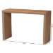 bali & pari Salve Woven Seagrass Console Table - Handwoven Wicker Waterfall Accent Table for Living Room, Entryway, or Hallway - BSOSalve-Natural Banana-Console Table