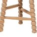 bali & pari David Acacia Wood Bobbin Counter Stool - Sculptural Backless Accent Stool for Kitchen Island or Lounge with Footrest, Natural Brown - BSOJuan-Natural Wooden-CS