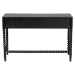 Baxton Studio Lucera Bobbin Writing Desk - 3-Drawer Home Office Desk with Spindle Frame, Black - BSOMG9011-4-Black-Writing Desk