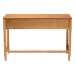 Baxton Studio Lucera Bobbin Writing Desk - 3-Drawer Home Office Desk with Spindle Frame, Oak Brown - BSOMG9011-4-NT Oak-Writing Desk