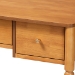Baxton Studio Lucera Bobbin Writing Desk - 3-Drawer Home Office Desk with Spindle Frame, Oak Brown - BSOMG9011-4-NT Oak-Writing Desk