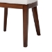 bali & pari Franco Dining Chair - Sculpted Seating with Woven Rattan Backrest and Upholstered Seat for Kitchen or Dining Room - BSOFranco-Light Brown-Rattan/Wood-DC