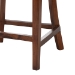 bali & pari Franco Counter Stool - Sculpted Seating with Woven Rattan Backrest and Upholstered Seat for Kitchen or Lounge - BSOFranco-Light Brown-Rattan/Wood-CS