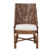 bali & pari Bella Rattan Dining Chair with Cushion - Handwoven Wicker Accent Side Chair with High Backrest, Coastal Boho Seating for Kitchen or Dining Area, Coffee Bean - BSOBella-Coffee Antique/Rattan-DC