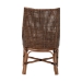 bali & pari Bella Rattan Dining Chair with Cushion - Handwoven Wicker Accent Side Chair with High Backrest, Coastal Boho Seating for Kitchen or Dining Area, Coffee Bean - BSOBella-Coffee Antique/Rattan-DC