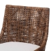 bali & pari Bella Swivel Rattan Bar Stool with Cushion - Handwoven Wicker Bar Chair with Backrest and Footrest, Coffee Bean - BSOBella-Coffee Antique/Rattan-BS
