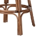 bali & pari Bella Swivel Rattan Bar Stool with Cushion - Handwoven Wicker Bar Chair with Backrest and Footrest, Coffee Bean - BSOBella-Coffee Antique/Rattan-BS