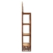 bali & pari Tamiko Marbled Tortoise Rattan 3-Tier Accent Shelf - Pagoda Freestanding Etagere Shelving for Living Room, Bedroom, or Entryway - BSOTemple-Tortoise-Rattan-Shelf