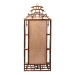 bali & pari Tamiko Marbled Tortoise Rattan 3-Tier Accent Shelf - Pagoda Freestanding Etagere Shelving for Living Room, Bedroom, or Entryway - BSOTemple-Tortoise-Rattan-Shelf