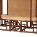 bali & pari Tamiko Marbled Tortoise Rattan 3-Tier Accent Shelf - Pagoda Freestanding Etagere Shelving for Living Room, Bedroom, or Entryway - BSOTemple-Tortoise-Rattan-Shelf