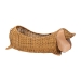 bali & pari Daffodil Natural Rattan Dachshund Basket - Handwoven Wicker Storage Solution