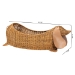 bali & pari Daffodil Natural Rattan Dachshund Basket - Handwoven Wicker Storage Solution - BSODachs-Light Honey Rattan-Basket