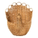 bali & pari Florabel Natural Rattan Peacock Basket - Handwoven Wicker Storage Solution - BSOFlocks-Light Honey Rattan-Basket