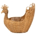 bali & pari Florabel Natural Rattan Peacock Basket - Handwoven Wicker Storage Solution - BSOFlocks-Light Honey Rattan-Basket