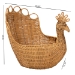 bali & pari Florabel Natural Rattan Peacock Basket - Handwoven Wicker Storage Solution - BSOFlocks-Light Honey Rattan-Basket