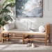 bali & pari Vivan Natural Rattan Bench - Handwoven Wicker Accent Seating with Cushion and Pillows, Backless - BSOVivan-SVN27284-Natural Rattan-Bench