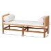 bali & pari Vivan Natural Rattan Bench - Handwoven Wicker Accent Seating with Cushion and Pillows, Backless - BSOVivan-SVN27284-Natural Rattan-Bench