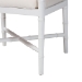 bali & pari Sergio Wood 2-Piece Dining Chair Set - Chippendale Side Chair with Bamboo Motif and Upholstered Seat Cushion, White - BSOSergio-White Wooden-Arm-DC