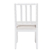bali & pari Deya Bobbin Dining Chair - Wood Side Chair with Upholstered Seat and Spindle Backrest, White - BSODeya-White Wooden-DC