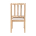 bali & pari Deya Bobbin Dining Chair - Wood Side Chair with Upholstered Seat and Spindle Backrest, Natural Brown - BSODeya-Natural Wooden-DC
