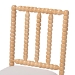 bali & pari Deya Bobbin Dining Chair - Wood Side Chair with Upholstered Seat and Spindle Backrest, Natural Brown - BSODeya-Natural Wooden-DC