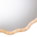 bali & pari Rasida Natural Rattan Scalloped Wall Mirror - Decorative Hand Wrapped Wicker Accent Mirror - BSOWS265-Light Honey Rattan-Boxed-Mirror