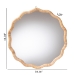 bali & pari Rasida Natural Rattan Scalloped Wall Mirror - Decorative Hand Wrapped Wicker Accent Mirror - BSOWS265-Light Honey Rattan-Boxed-Mirror