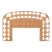 bali & pari Felician Natural Rattan Standalone Headboard - Handwoven Wicker Panel Headboard with Scalloped Fan Motif, King - BSOWS270-Honey Ada-Rattan-HB-King