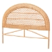 bali & pari Harini Natural Rattan Standalone Headboard - Handwoven Wicker Panel Headboard with Lattice Panel, King