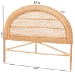 bali & pari Harini Natural Rattan Standalone Headboard - Handwoven Wicker Panel Headboard with Lattice Panel, King - BSOWS272-Honey Ada-Rattan-HB-King