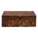 bali & pari Eldora Teak Wood Coffee Table - Handcrafted Live-Edge Accent Table, Low Profile Design for Living Room - BSO12738-Teak-Rec-Boxed-CT