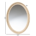 bali & pari Lailan Woven Grasscloth Mirror, Oval, Beige - BSOM449-S512-Beige-Wall Mirror